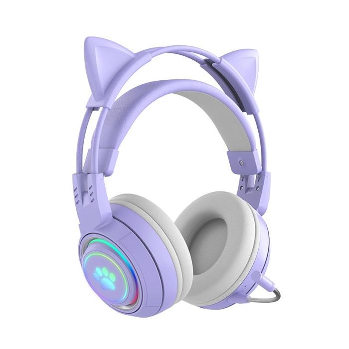 Casque Audio Sans Fil Oreilles De Chat RGB - vue 2