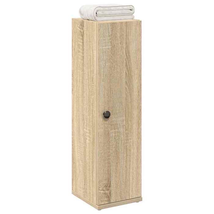 Meuble De Salle De Bain Avec Porte-Rouleau Chêne Sonoma 7064170673450