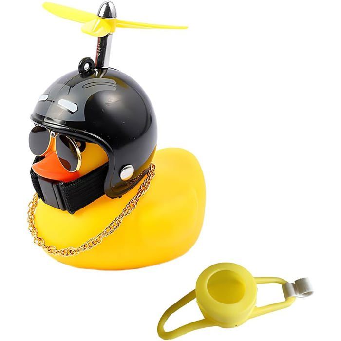 Petit Canard Jaune Sonnette Velo Enfant Klaxon Velo Accessoire Velo Canard en Plastique Sonnette Velo Adulte