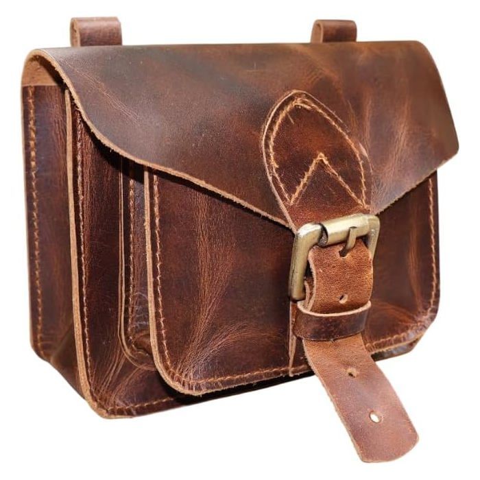 Sacoche latérale Moto Universel Moto Sling Bag Marron