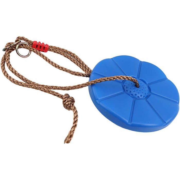 Balançoire Extérieure Small Foot – Siège Bleu, Résistant Aux Intempéries, Charge 100 Kg, Cordes Réglables