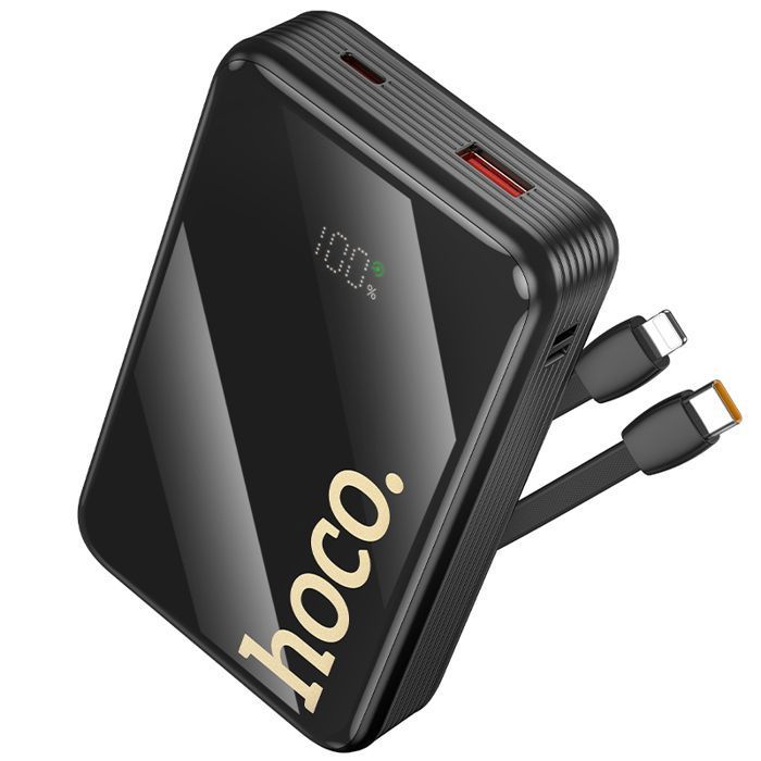 Batterie externe - HOCO - Q37A - 20000mAh - 22.5W USB-A & PD20W USB-C - Câbles inclus écran LED