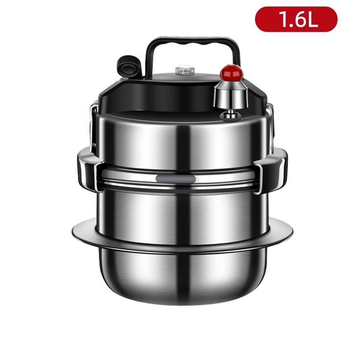 Autocuiseur - Cocotte minute - Inox - 1.6L - Rapide - antidéflagrant - Grande capacité - Tous feux compatible