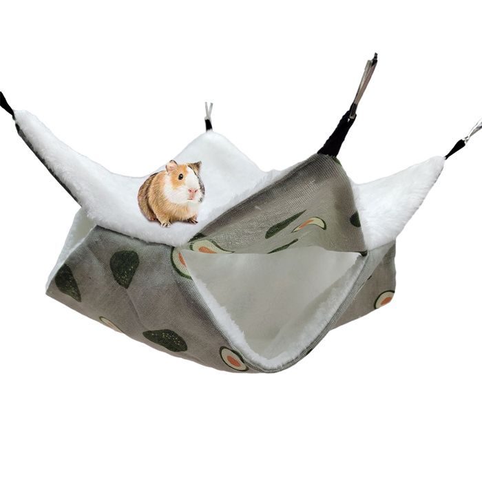 Hamac suspendu pour petits animaux de compagnie lit superposé pour furet jouet pour cage de hamster Label
