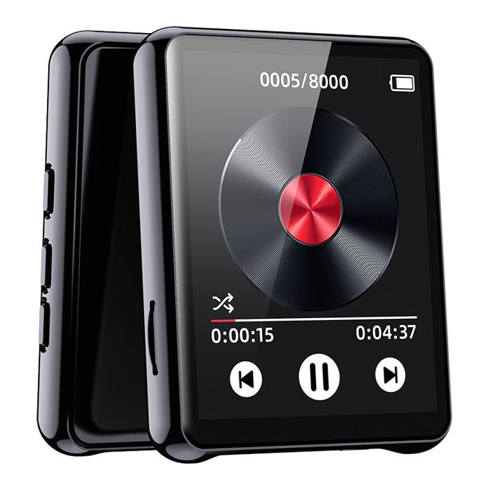 Lecteur MP3 128 Go Bluetooth écran haute définition 24 pouces qualité sonore haute définition portable noir