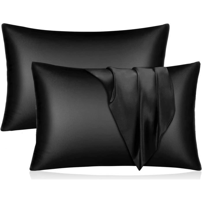 Taies doreiller satin - ESTAMPILLE - Lot de 2 pi&egrave;ces