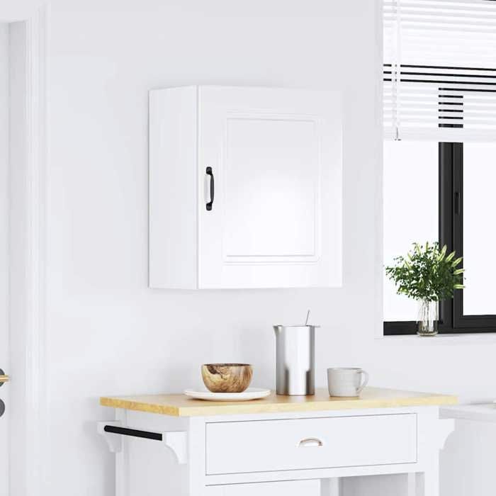 COCO Meuble Haut de Cuisine Kalmar en Bois dingénierie Blanc Brillant 50x31x60 cm avec portes pratiques pour Cuisine_26_28067 COCO Meuble Haut de Cuisine Kalmar en Bois dingénierie Blanc Brillant 50x31x60 cm avec portes pratiques pour Cuisine_26_28067