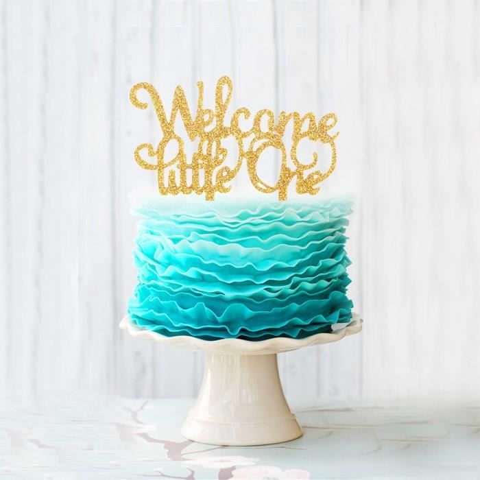 Bienvenue Petit Gateau Acrylique Topper Un Gateau Celebrer Fete De Naissance Bebe Premier Anniversaire Vksr5 Cdiscount Maison