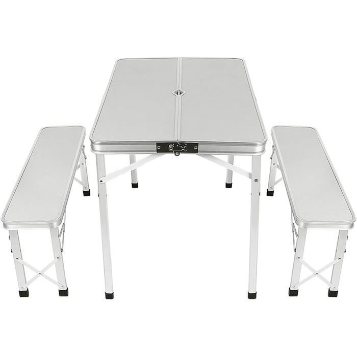 Juskys Ensemble De Table Pliante Exterieur Avec 2X Banc De Brasserie