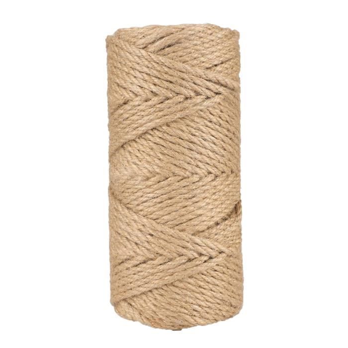 Ficelle De Lin 100m Corde De Lin Naturelle Corde De Bricolage Pour Cadeau Jardin Du00e9coration Mariage Emballage Bou00eete Cadeau Travaux Manuels