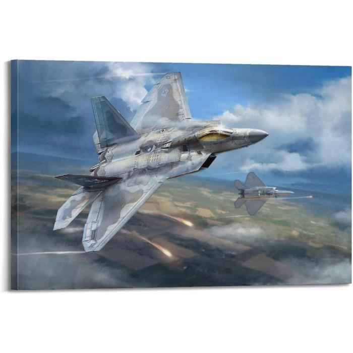 Tableau Sur Toile Aviation - Avion De Chasse Russe - 50x70 Cm - Neuf
