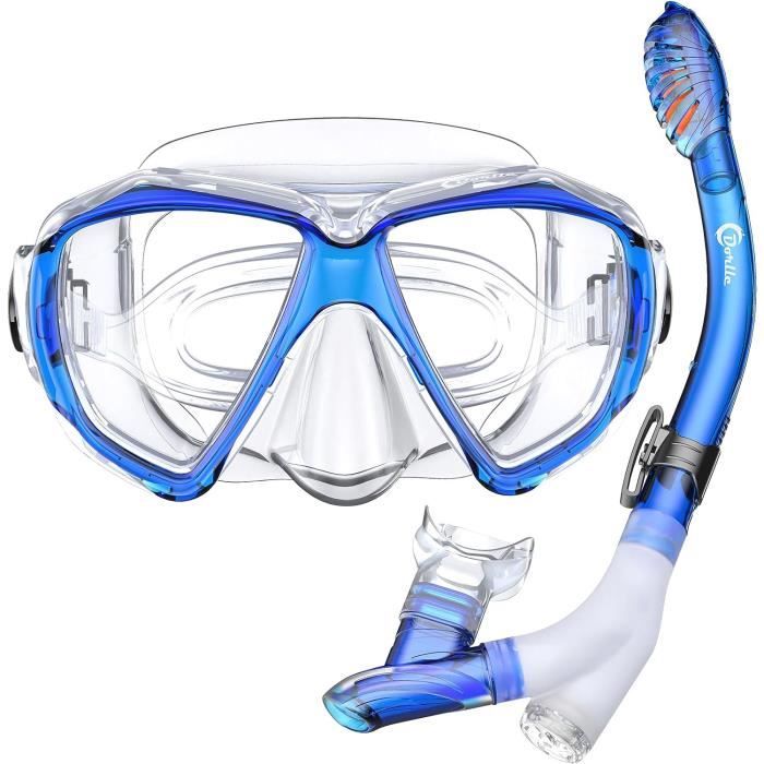 Masque anti-brouillard de Snorkeling, Masque et tuba Plein Visage 180°  Visible (L/XL), + gopro (grande remise!) - Cdiscount Sport