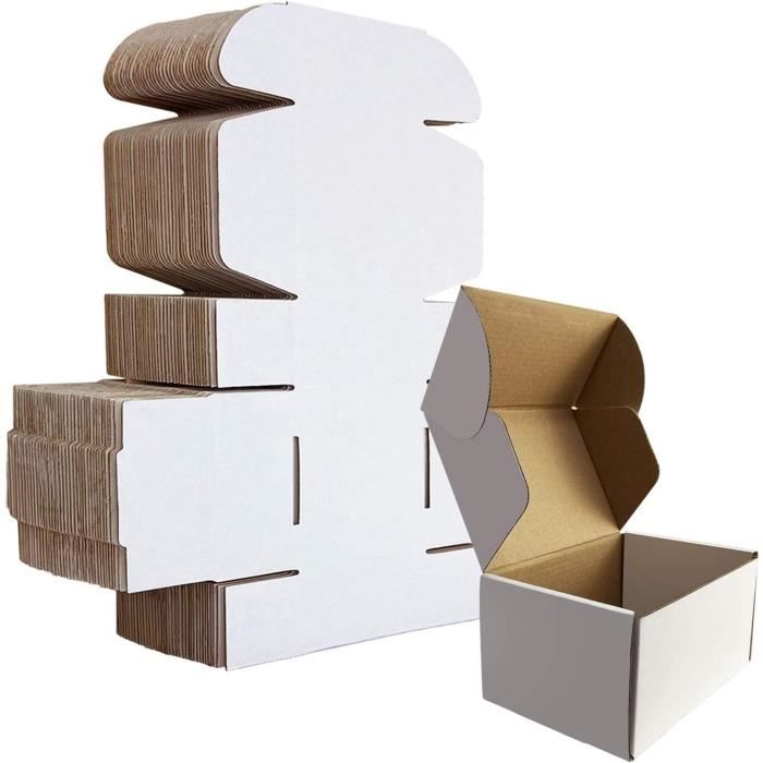 Carton Emballage Colis 153X102X76 Mm Lot De 25, Petite Boîte Carton  D'Expédition Pour Expédition Postale, Courrier, Bougies O[H87]