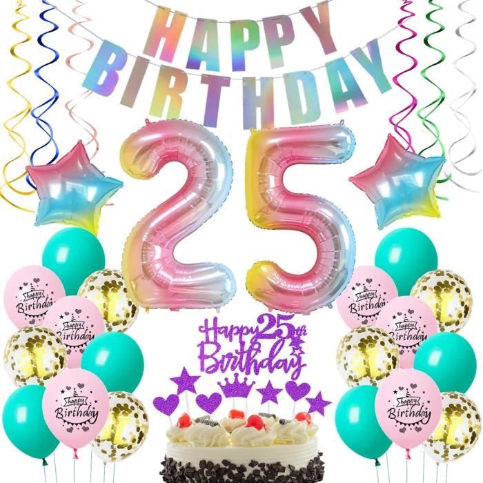Ballons 25 Ans Anniversaire Rouge Noir, 25 Ans Décoration Anniversaire Noir Rouge, 25 Ans Ballons 25 Ans Anniversaire Rouge Noir, 25 Ans Décoration Anniversaire Noir Rouge, 25 Ans