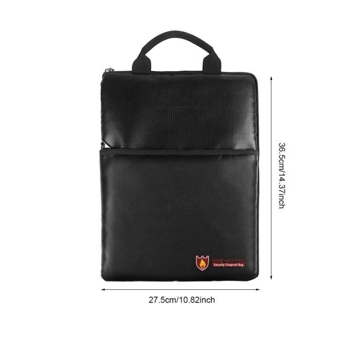 XQMMGO Dossier Documents Voiture - Sac Rangement Portable Noir Pour Carte Grise Et Permis