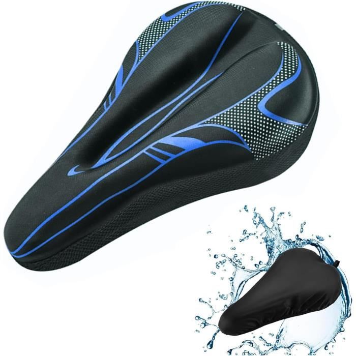 Selle De Vélo Confort Avec Feu Arrière LED Amovible – Housse En Gel, Creuse Et Respirante, Pour VTT Et Ville, Hommes Et Femmes - 10