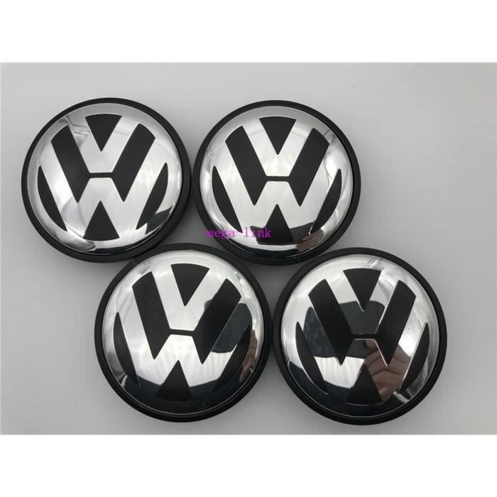 4X CENTRES DE ROUE VW caches moyeu jante alu 65 mm emblème VOLKSWAGEN 