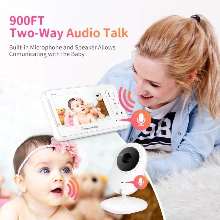 Wireless Lcd Babyfone Babyphone Moniteur Pour Bebe Video Lcd Camera De Securite Cdiscount Puericulture Eveil Bebe