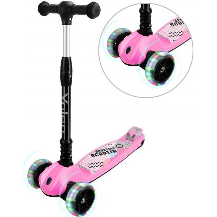 Trottinette Enfants - Guidon Léger Et Réglable Cadeau Parfait pour