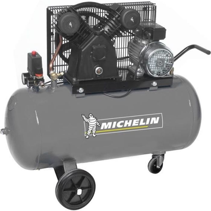 Compresseur - Michelin - 100 Litres - 3 CV - 10 bars - Lubrifié AB360