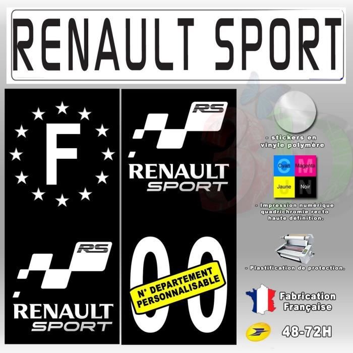 2X Stickers Plaques D/'immatriculation Audi RS6 Fond Bleu Autos Motos