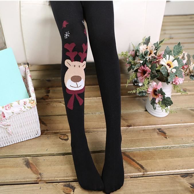 Enfants Fille Elasticité Collants doux de Noël Elk Imprimer Splice  Chaussettes BK M Pantyhose Noël HA2766 - Cdiscount Maison