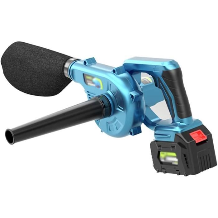 Souffleur à Feuilles Sans Fil 2x21V - Vitesse Max 52 M/s - Léger Et Portable Avec Boîte De Rangement