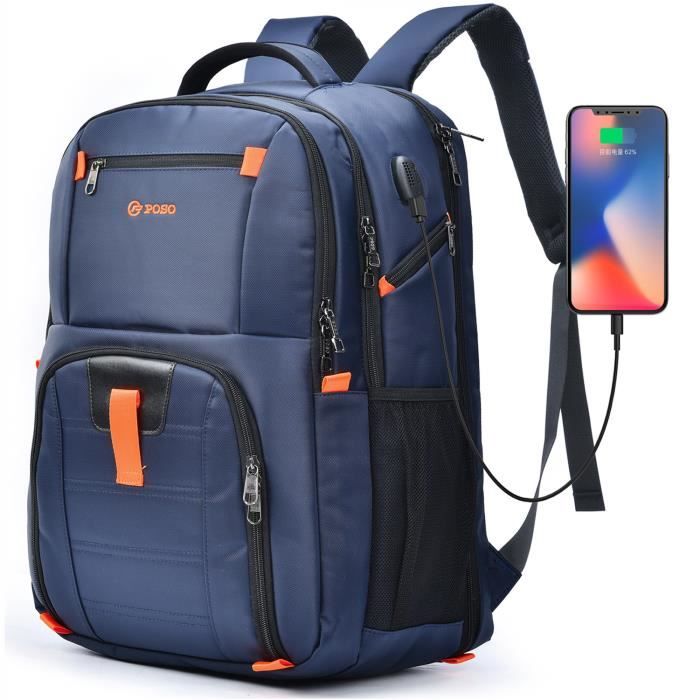 TD® Sac à Dos Ordinateur Portable 17.3 Pouces Homme Imperméable avec USB  Charging Port Sac a Dos PC Portable Grande Capacité 17 - Cdiscount  Bagagerie - Maroquinerie