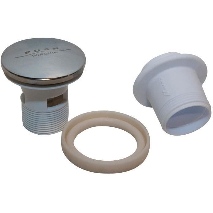 Bonde de lavabo Quick-Clac chromé