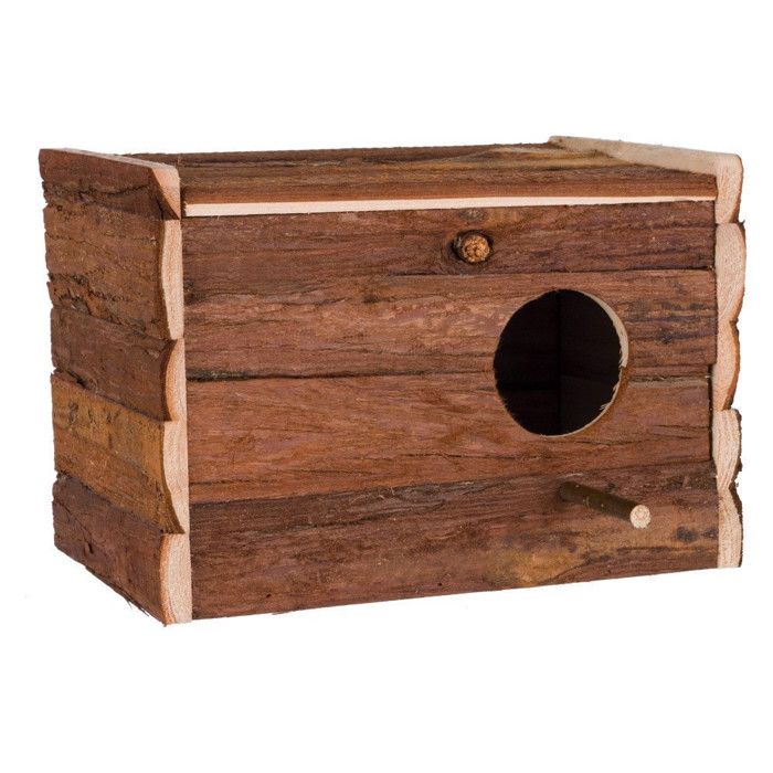 Meilleurs prix pour Nichoir pour oiseaux en bois avec perchoir et base pour ponte - animallparadise