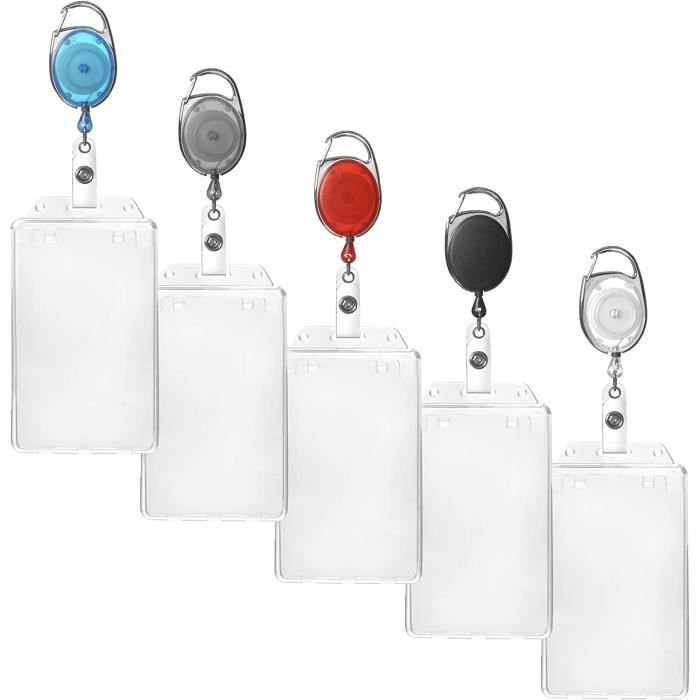 Porte-badge Rétractable Avec Mousqueton - Cordon Extensible 55 Cm, Clip Rotatif 360°, Design Camouflage Militaire - 8