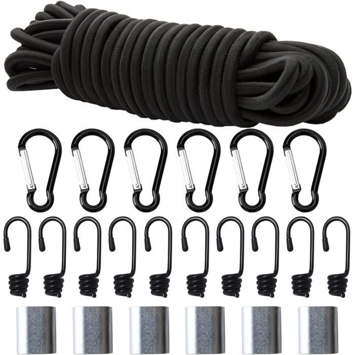 2x Cordes élastiques Pour Pagaie De Kayak - Longueur 1,5 M - Fixation Sûre, Léger Et Résistant