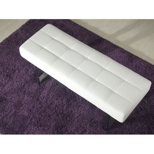 Banc Sangara En Simili Cuir Blanc Massivum Achat Vente Banc Soldes Sur Cdiscount Des Le 20 Janvier Cdiscount