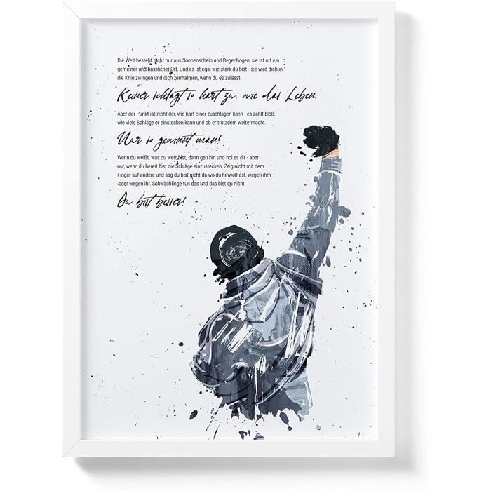Decoration Murale Art Bakery Poster Avec Citation Rocky Balboa De Qualite Superieure Image Avec Inscription Pour1 Cdiscount Maison