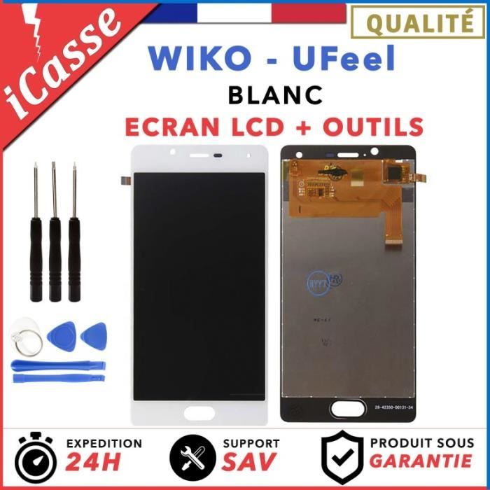 Ecran lcd origine vitre tactile wiko view 4 lite noir avec ou sans chassis 