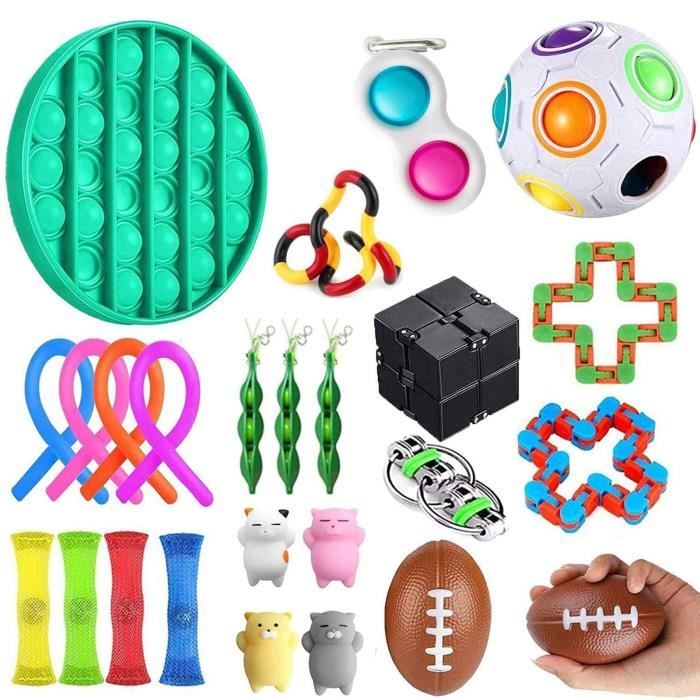 Vibbang Lot de 4 jouets à presser pour enfants et adultes - Jouet  anti-stress pour enfants et adultes - Motif écureuil