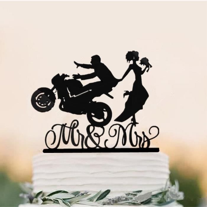 Decoration De Fete Decoration De Gateau De Mariage Moto Mixte Decoration De Gateau De Mariage Type 13 Standard Shipping Cdiscount Maison