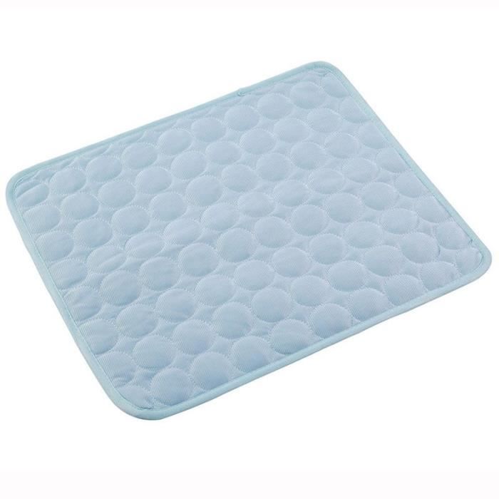 Comparer les prix de Tapis Refroidissant Pour Chien Et Chat - Taille 40x30cm - Bleu Clair