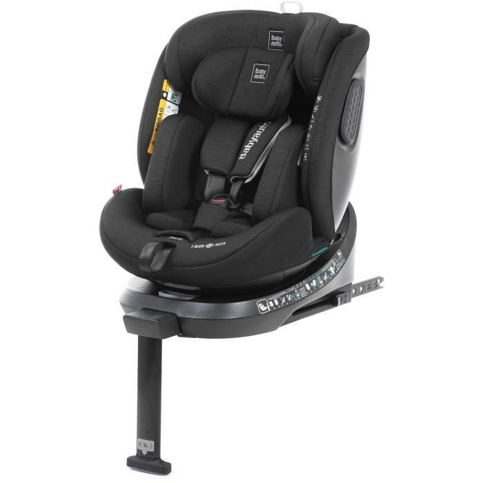 Siège auto - BABYAUTO - CORE - Groupe 0/1/2/3 - 40 / 150 cm - I-Size - Isofix - Pivotant - Inclinable - Réducteur - Noir