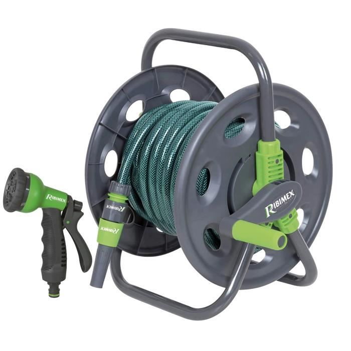Enrouleur Tuyau Arrosage Mural 15 M Hortensus – Automatique, Anti-Coude, Compact, Robinet Jardin Sans Effort