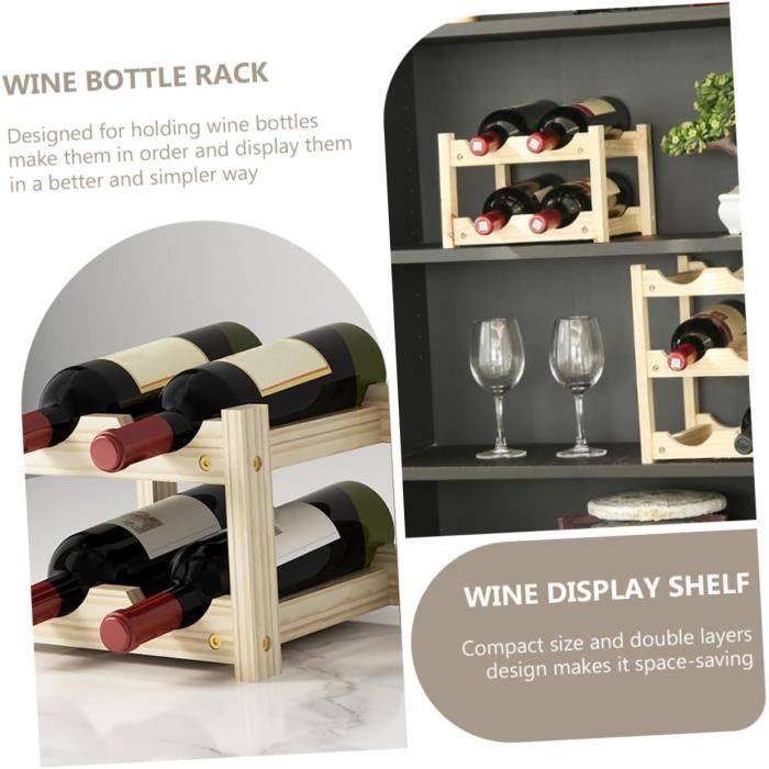 Odoria Miniature Casier à Vin 1/12 Pour Maison De Poupée – Blanc, Métal, Dimensions 6,8x4,5x17,7 Cm