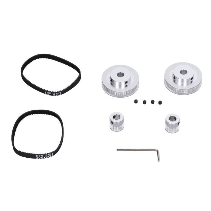 Dpofirs Poulie Synchrone 20 Dents 60 Dents Pour Imprimante 3D, Kit De