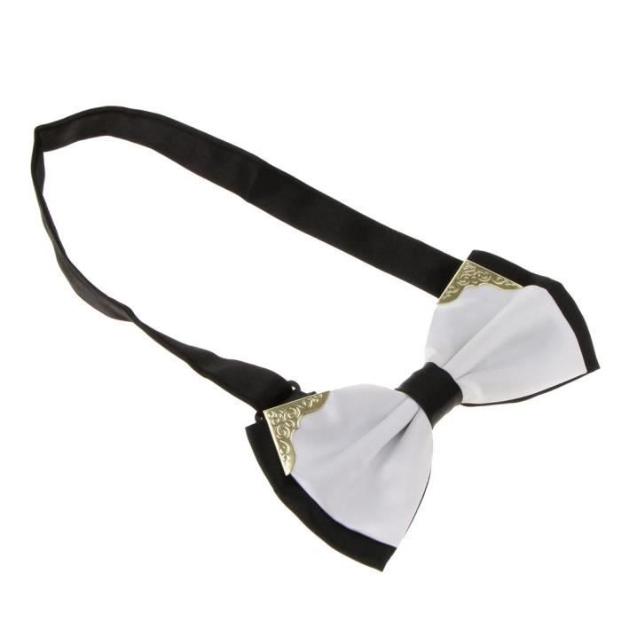 Nœud Papillon BomGuard Homme - Prélié, Réglable 25-50cm, Crochet, Pour Smoking Cérémonie