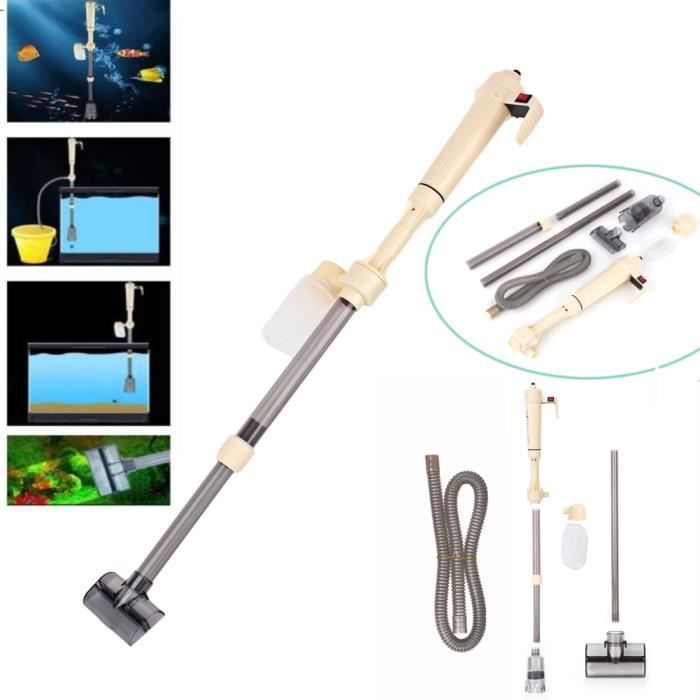 aspirateur électrique pour aquarium siphon nettoyeur de gravier sable et filtre l'eau appareils de nettoyage sans batterie ` 174-j