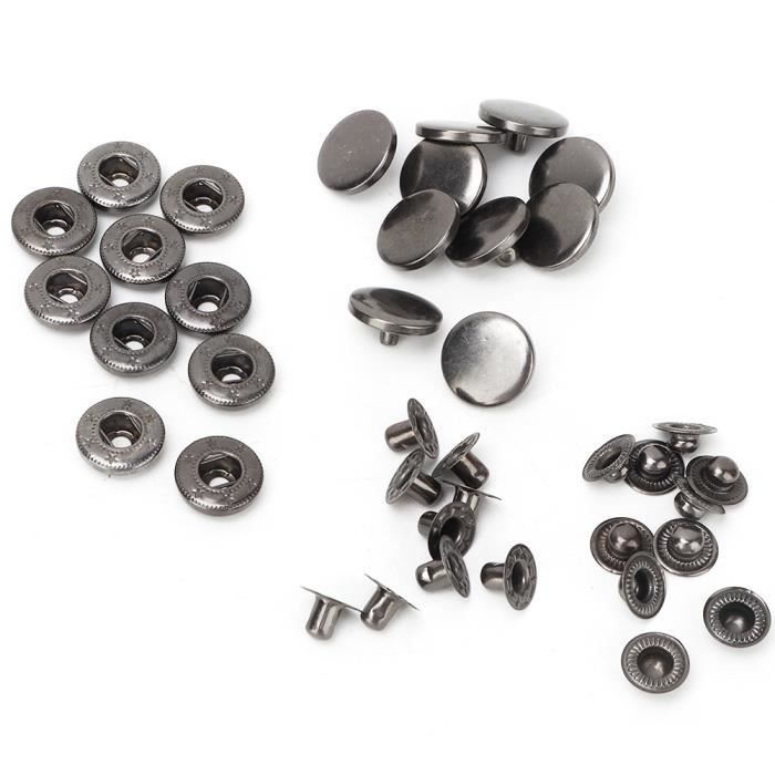 Lot de 20 boutons-pression à visser/acier inoxydable – Lot de 3 vis avec vis à bouton et bouton poussoir (longueur de la vis 10 mm ou 15 mm au choix) (20 pièces Lot de 20 boutons-pression à visser/acier inoxydable – Lot de 3 vis avec vis à bouton et bouton poussoir (longueur de la vis 10 mm ou 15 mm au choix) (20 pièces