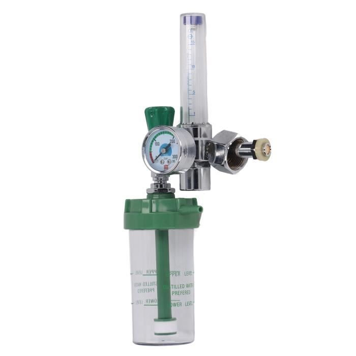 Régulateur De Pression Pour Bouteille D'oxygène - Débitmètre, Jauge, Bleu, Neuf