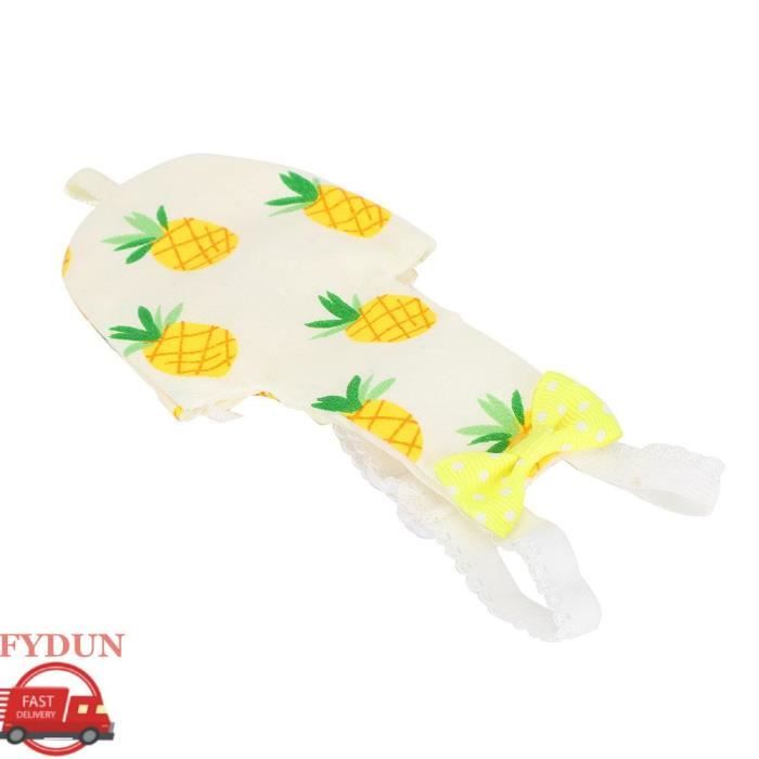 FYDUN Lot de couches lavables pour oiseaux mignons tenue de vol pour mini perroquet décorée d nœud sangles élastiques poche