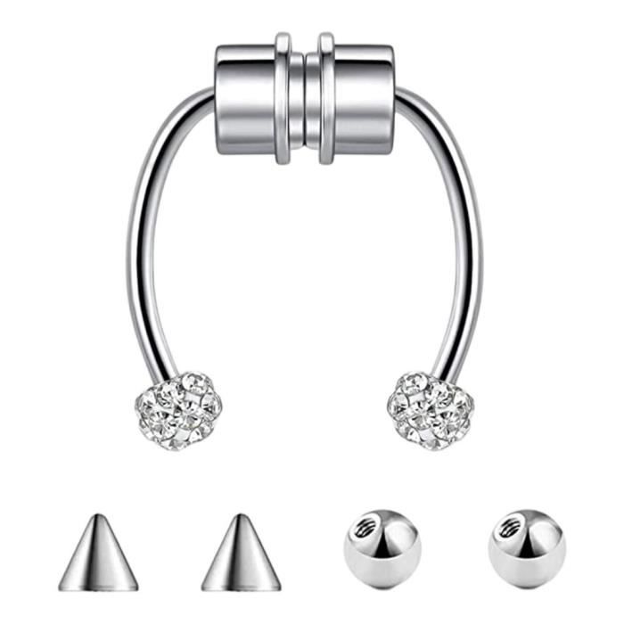 VF VFUN 6 Pièces 18G Piercing Nez Anneaux de Nez Courbés Acier VF VFUN 6 Pièces 18G Piercing Nez Anneaux de Nez Courbés Acier