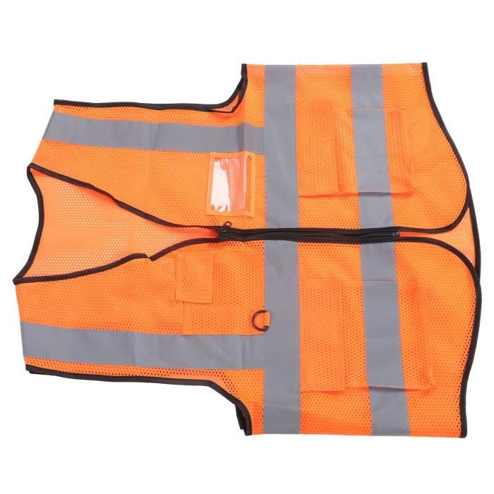 Gilet de sécurité réfléchissant haute visibilité avec poches multiples pour la construction de la circulation du fabricant chinois - Crown Police Equipment