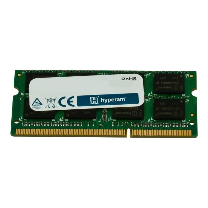 Hypertec DDR3 module 8 Go SO DIMM 204 broches 1066 MHz / PC3 8500 mémoire sans tampon non ECC